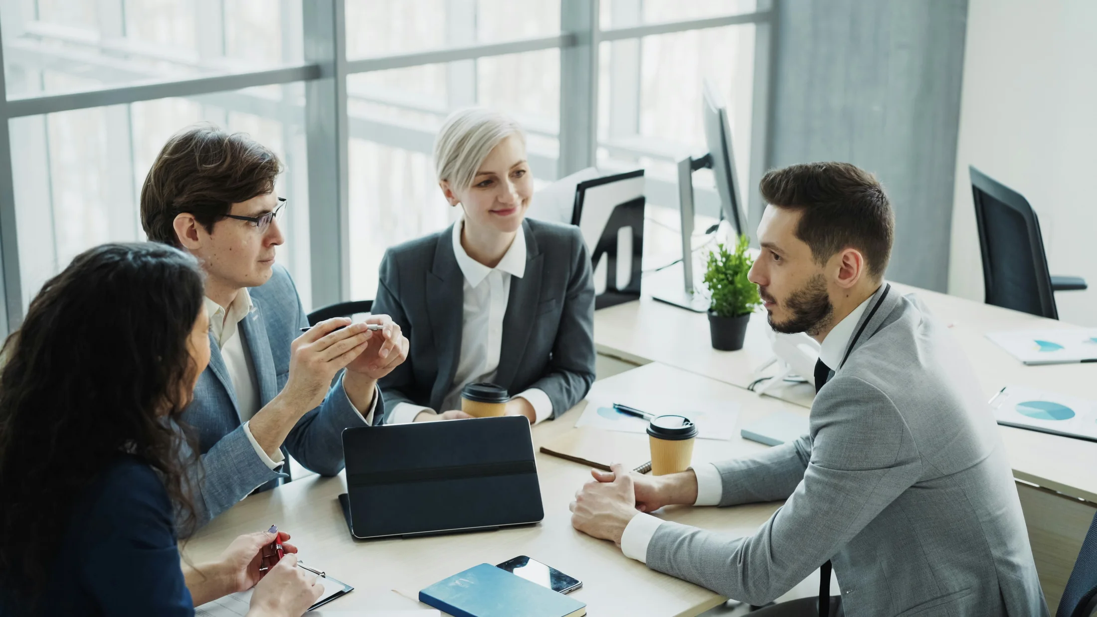 Specialty tax professionals reviewing business opportunities